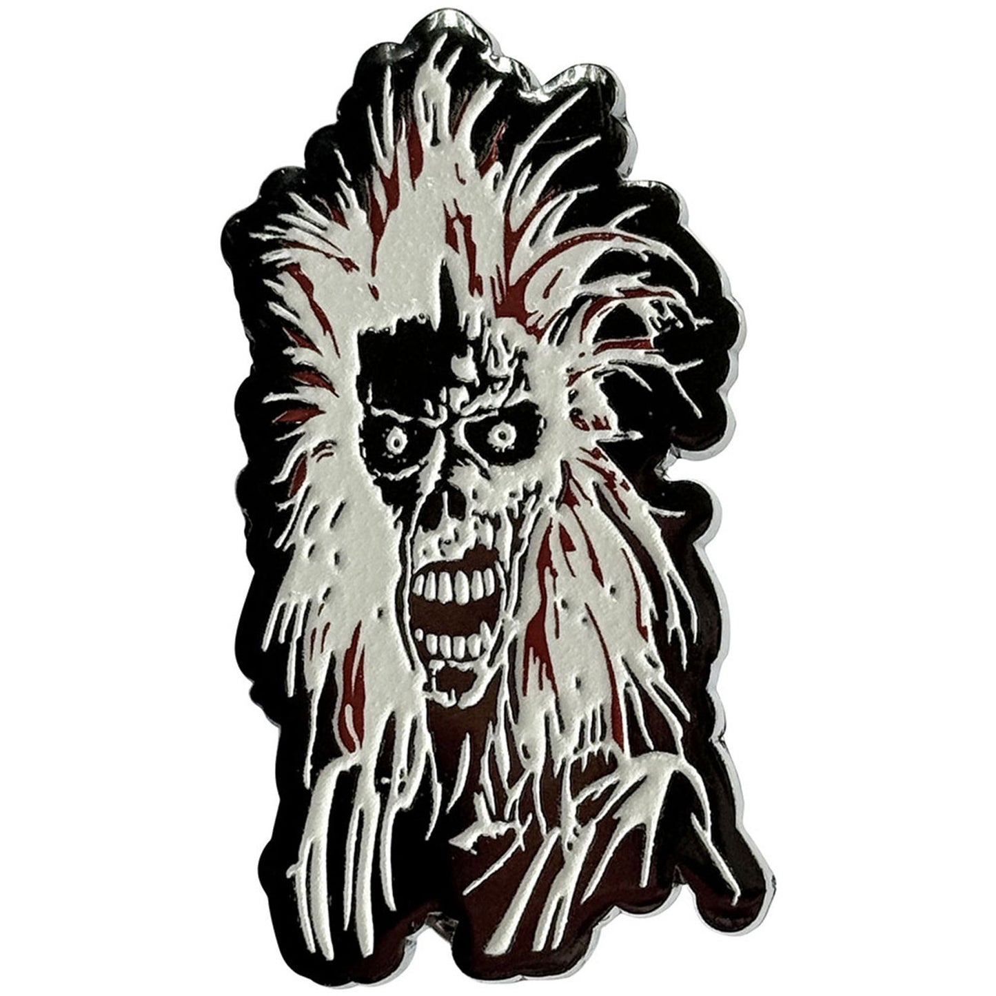 Iron Maiden Eddie Pewter Pin Badge Front