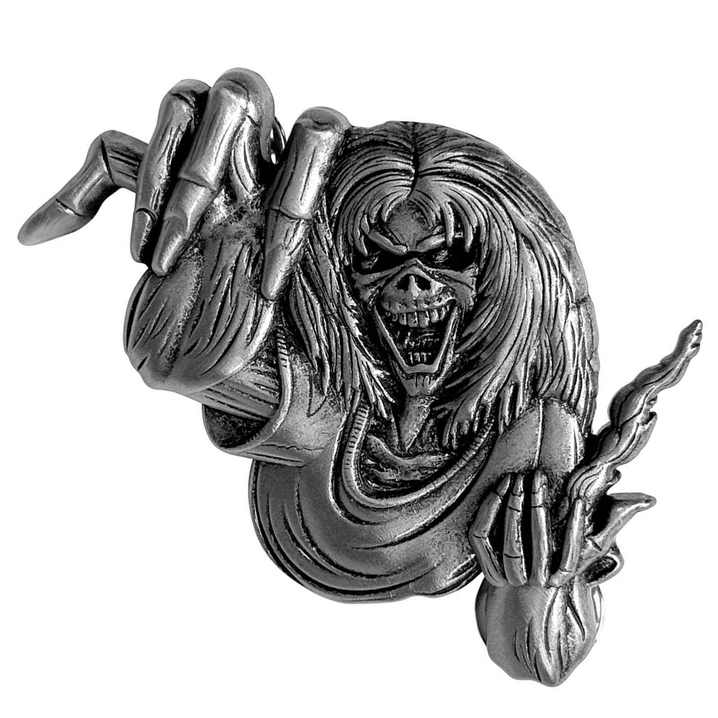 Iron Maiden Number Of The Beast Eddie Pewter Pin Badge Front