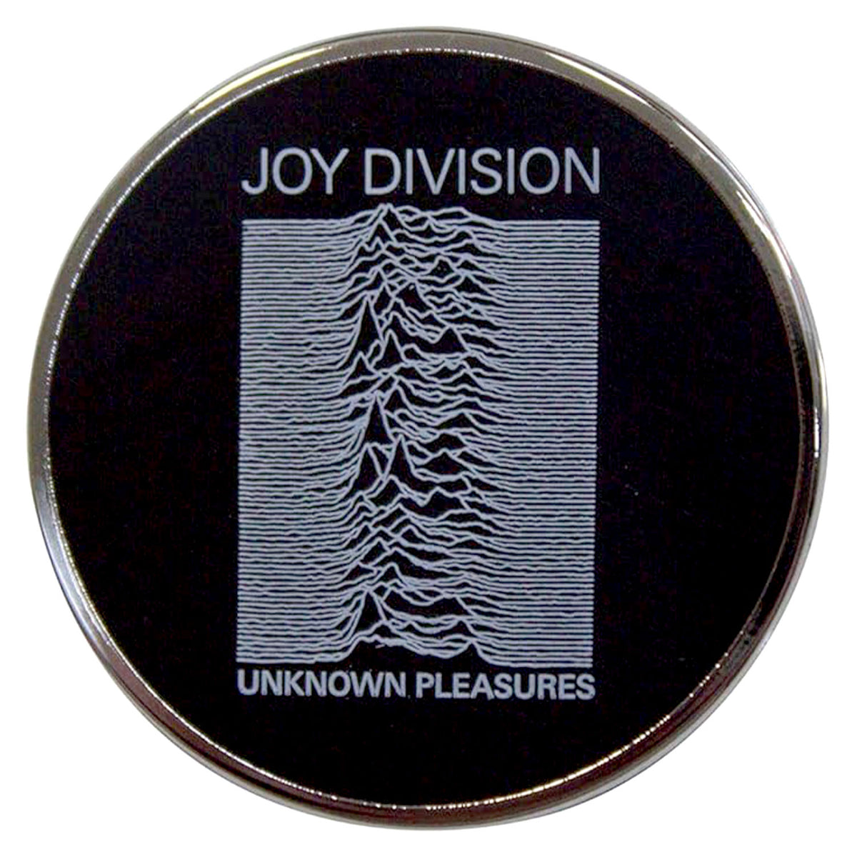 Joy Division Unknown Pleasures Pewter Pin Badge Front