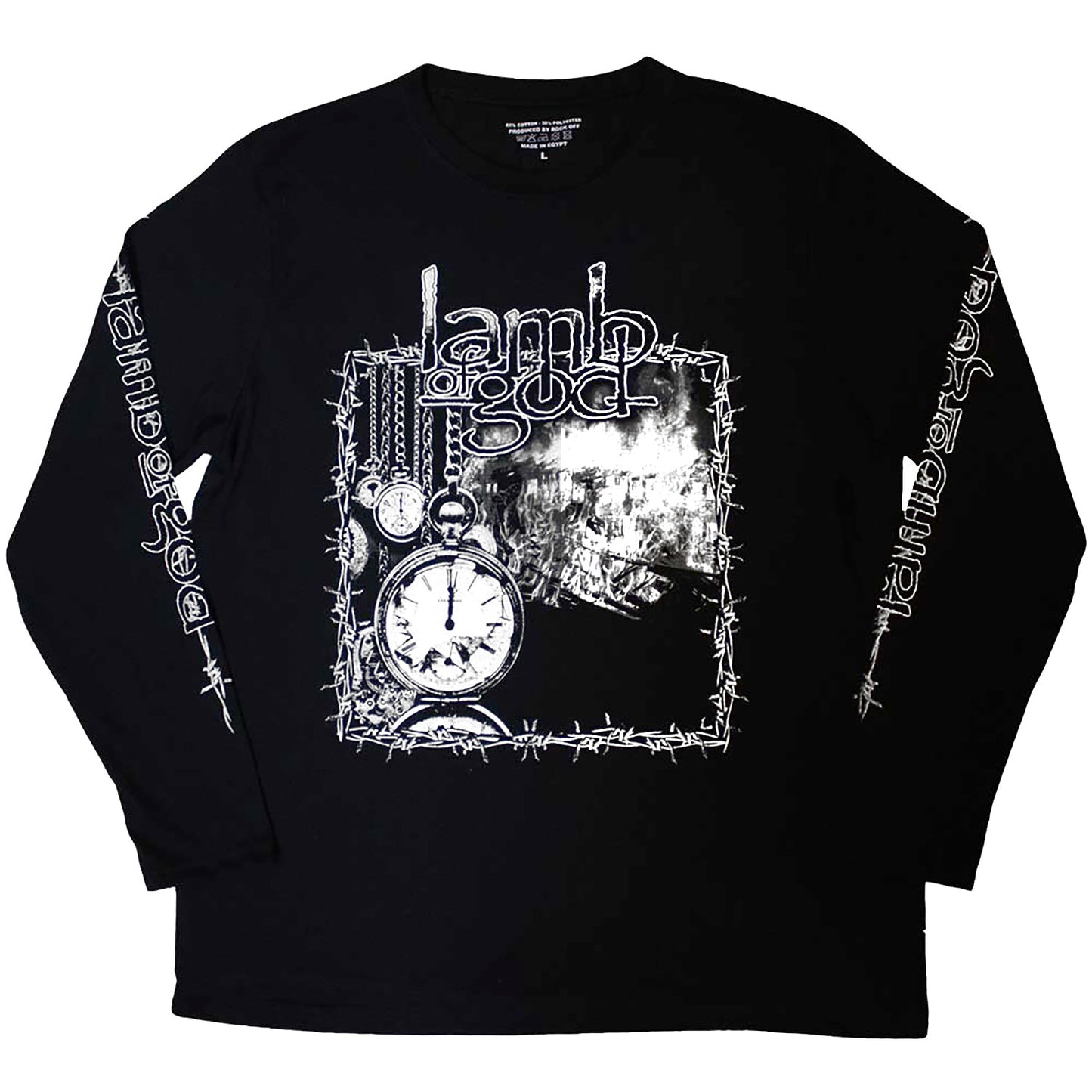 Lamb Of God Barbed Wire Long Sleeve Front