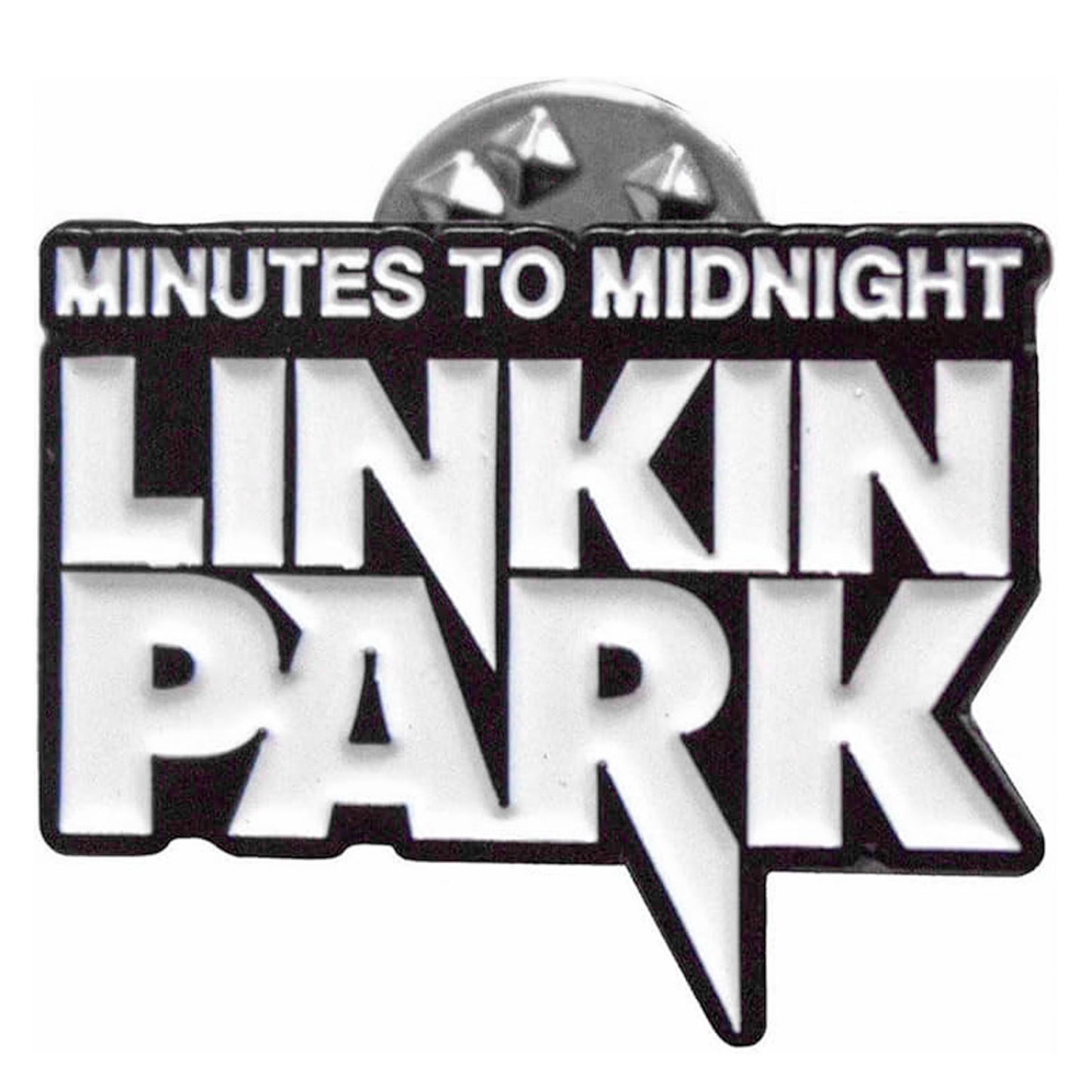 Linkin Park Minutes To Midnight Pewter Pin Badge Front