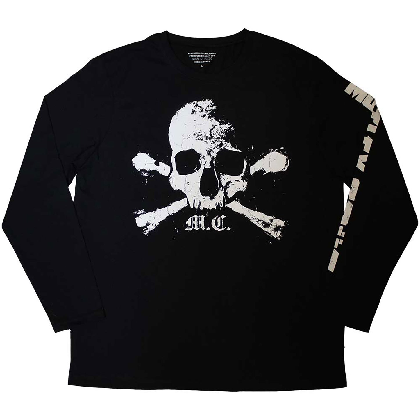 Motley Crue Orbit Skull Long Sleeve Front