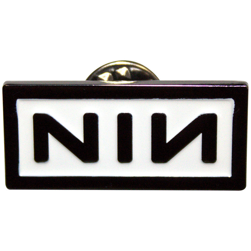 Nine Inch Nails Logo Pewter Pin Badge Front