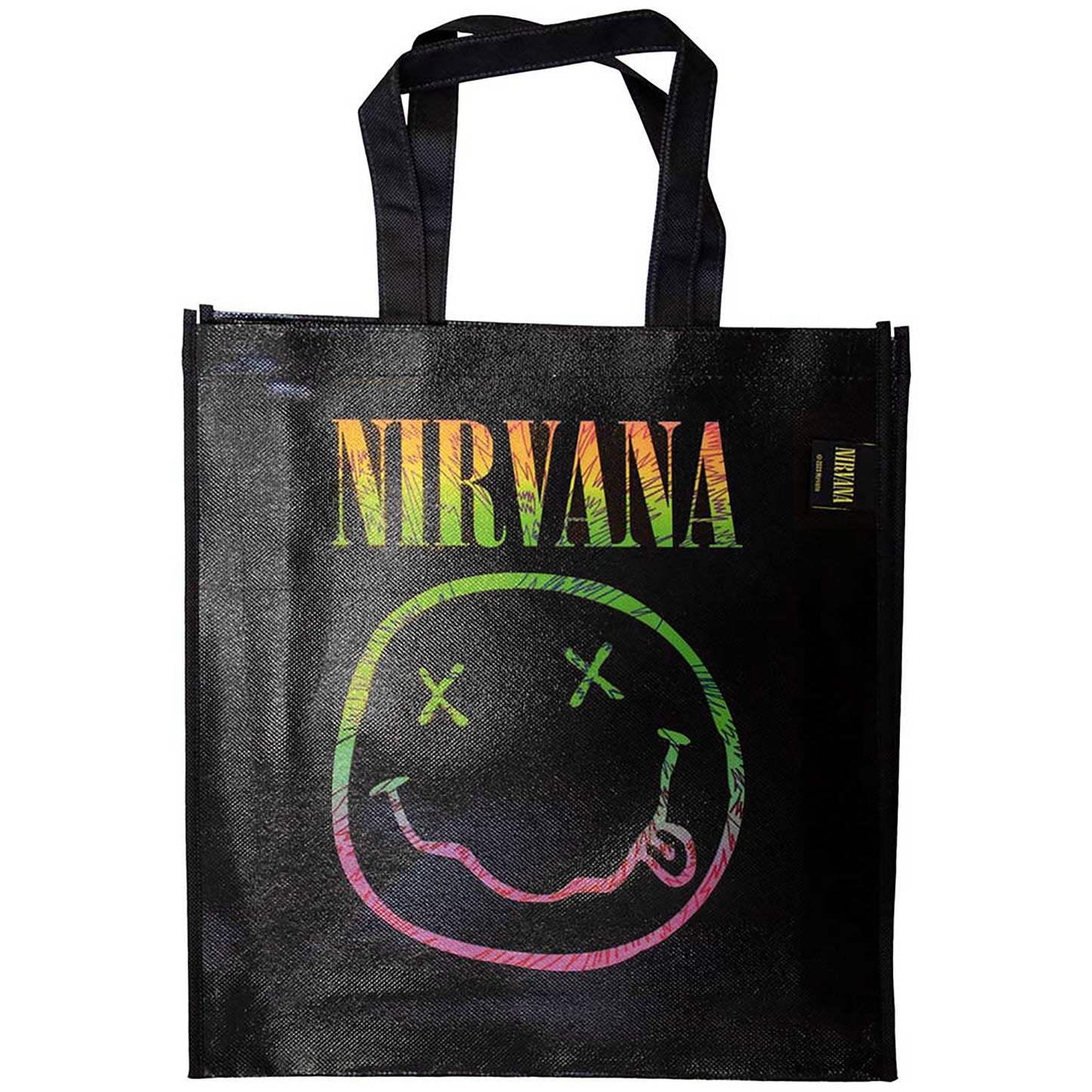Nirvana Sorbet Ray Happy Face Grocery Tote Front
