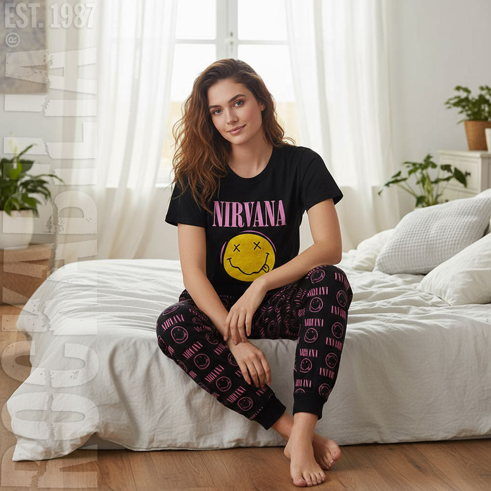 Nirvana Xerox Smile Pink Loungewear Alt 2