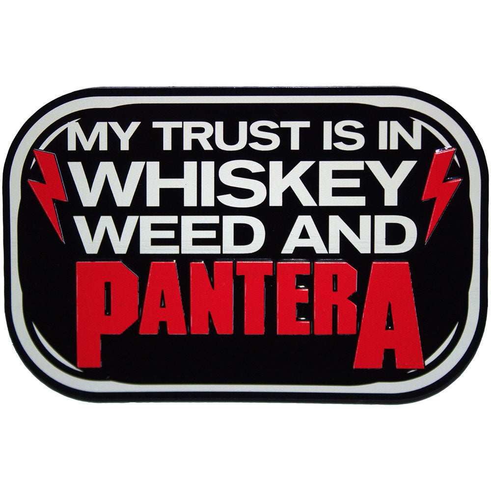 Pantera Whiskey Magnet Front