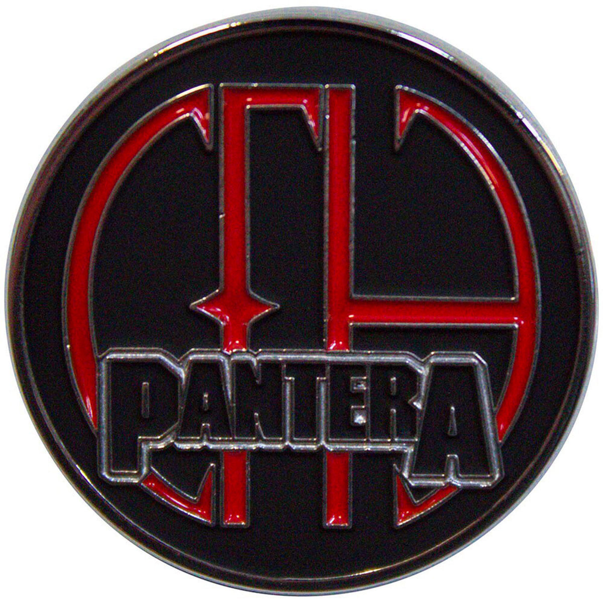 Pantera Cowboys From Hell Logo Pewter Pin Badge Front