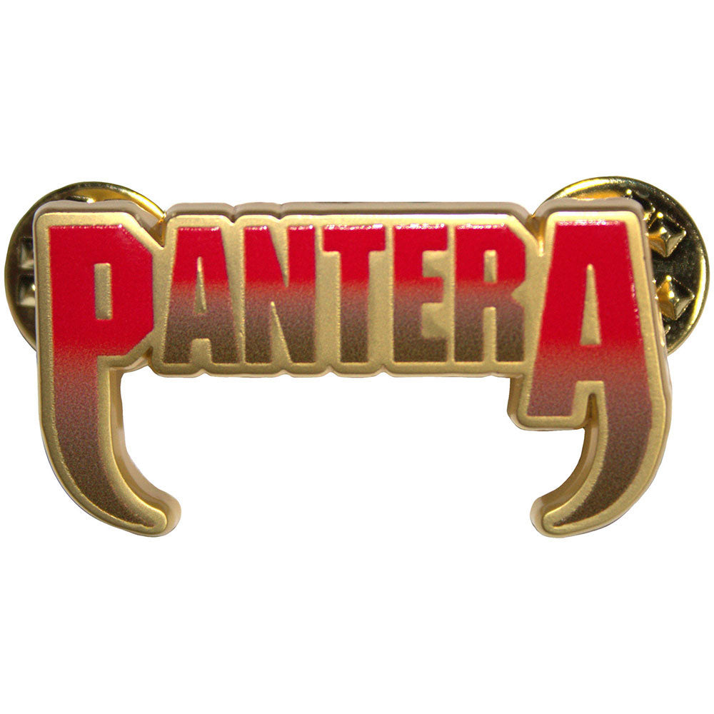 Pantera Fangs Logo Pewter Pin Badge Front