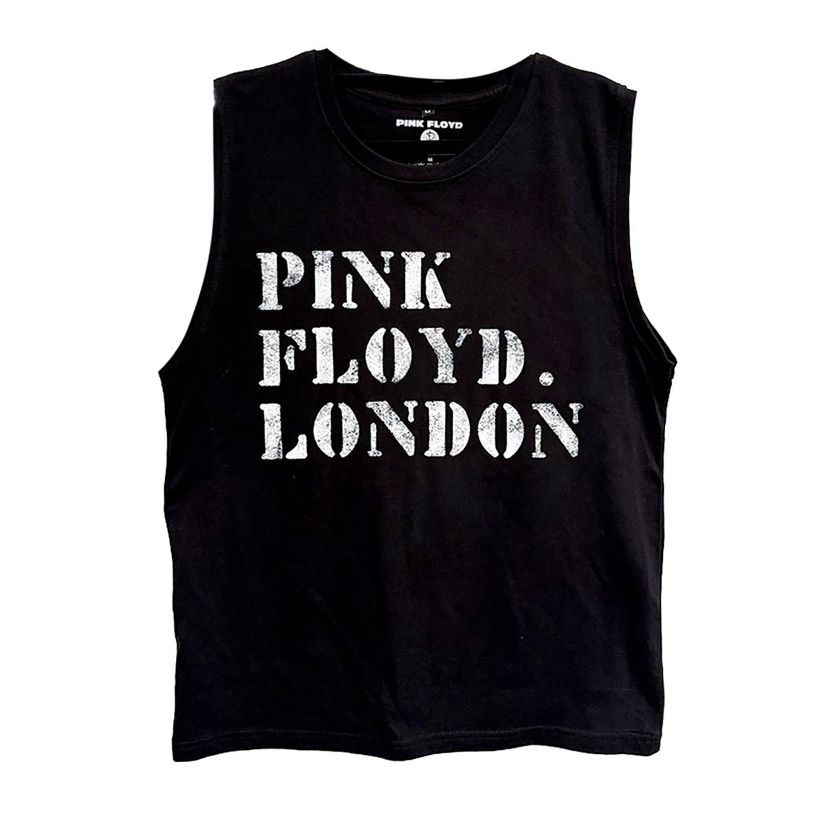 Pink Floyd Stencil Logo Mens Tank Front