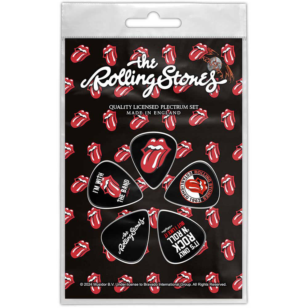 Rolling Stones Tongue Guitar Pick Front