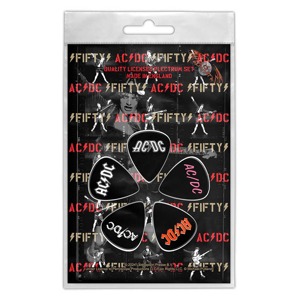 AC/DC Fifty Guitar Pick Front