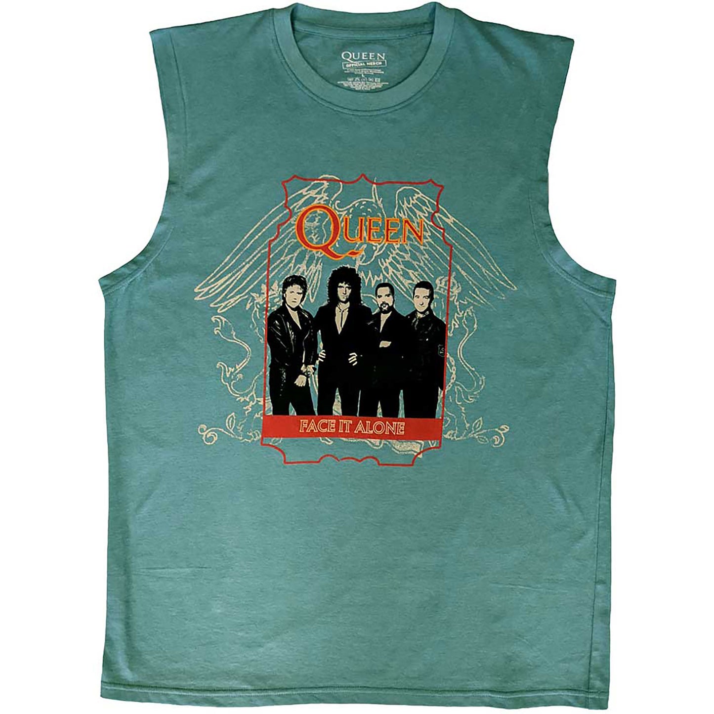 Queen Face It Alone Mens Tank Front