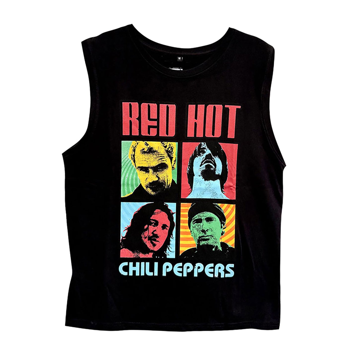Red Hot Chili Peppers Portrait Photos Mens Tank Front