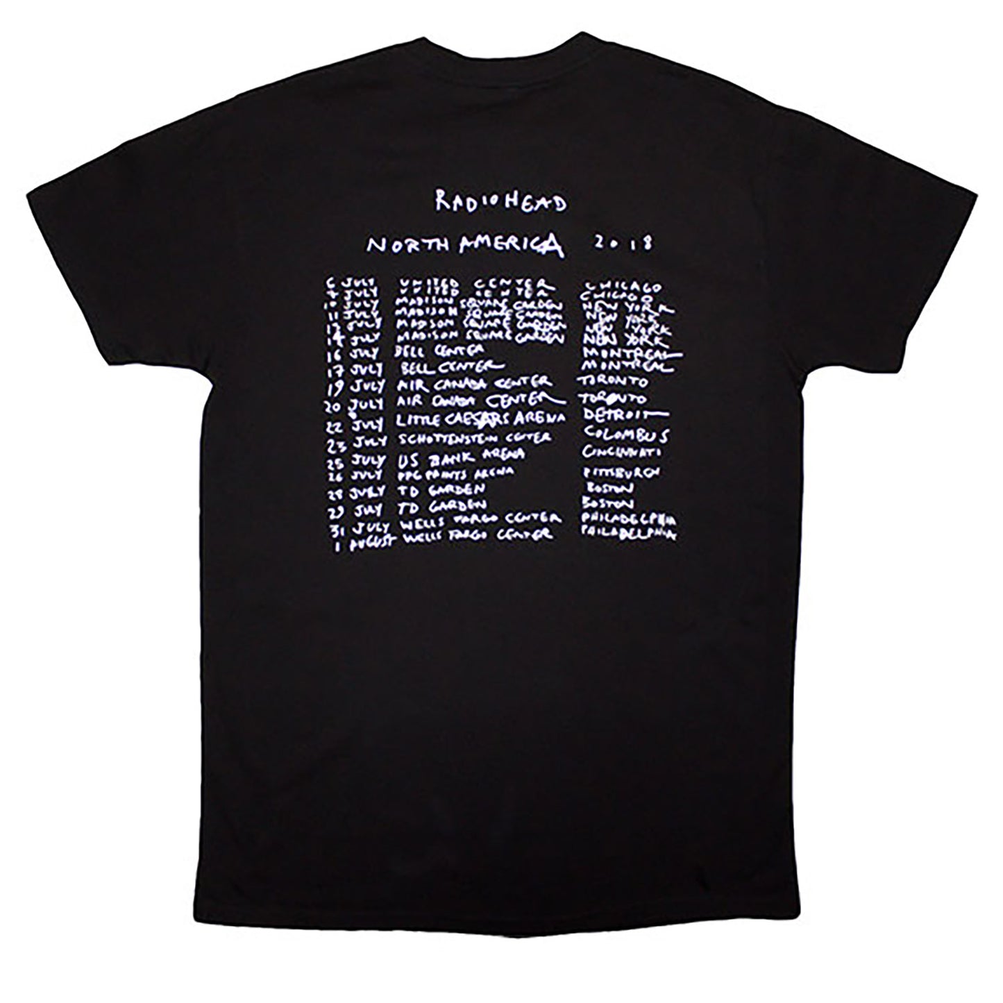 Radiohead Bearhead Crest T-shirt Back