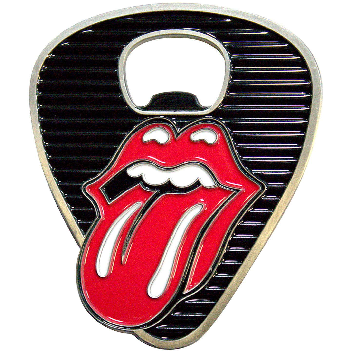 Rolling Stones Classic Tongue Plectrum Bottle Opener Front