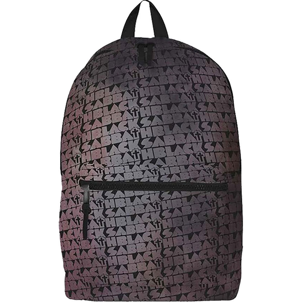 Black Sabbath Distress Cross Backpack Front