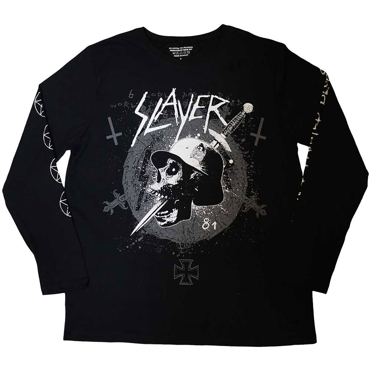 Slayer Dagger Skull Long Sleeve Front