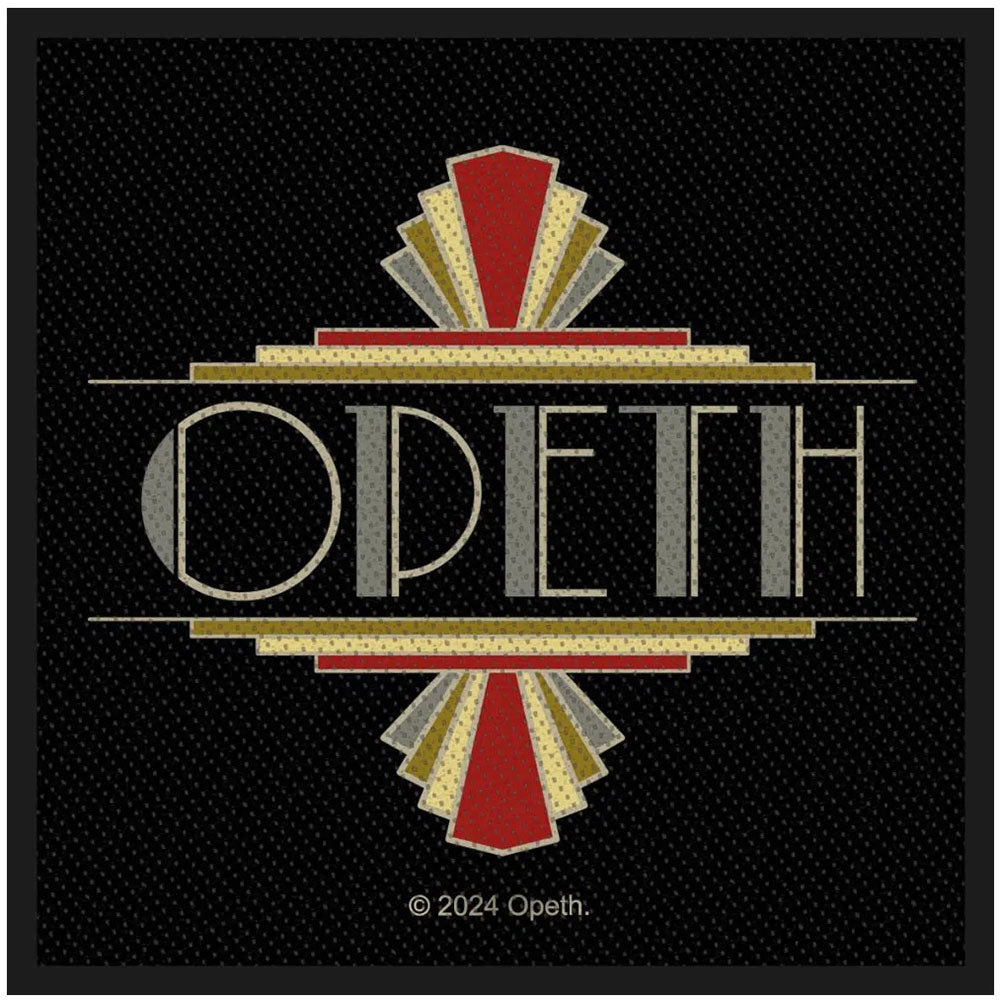 Opeth Art Deco Logo Woven Patch Front