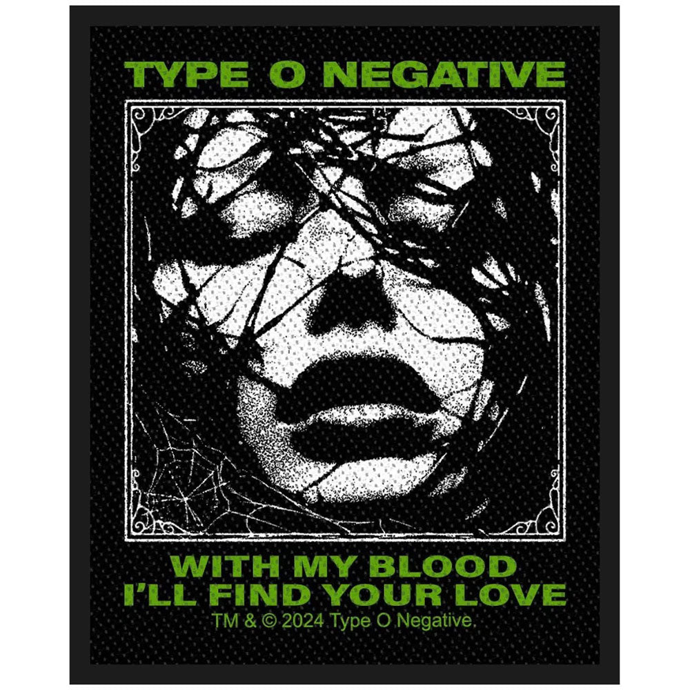 Type O Negative With My Blood Woven Patch Front