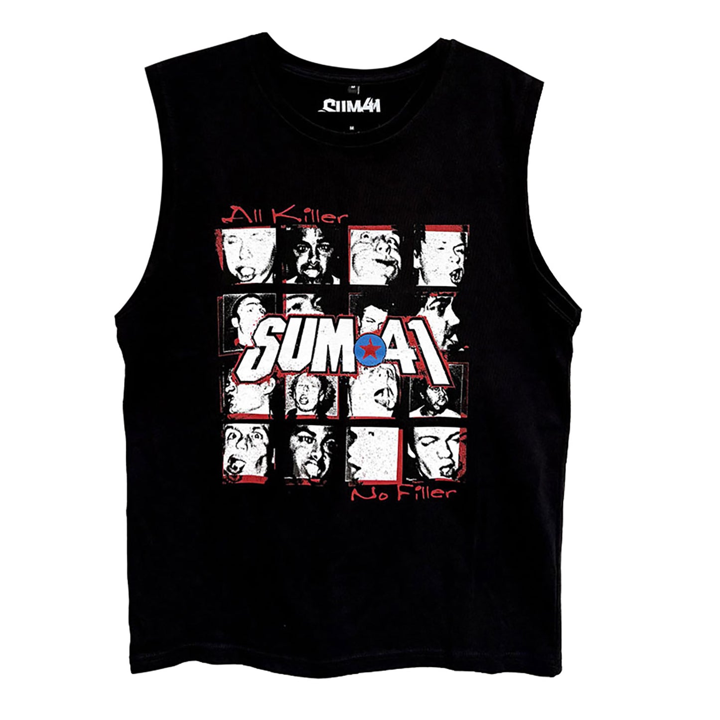 Sum 41 All Killer No Filler Tracklist Mens Tank Front