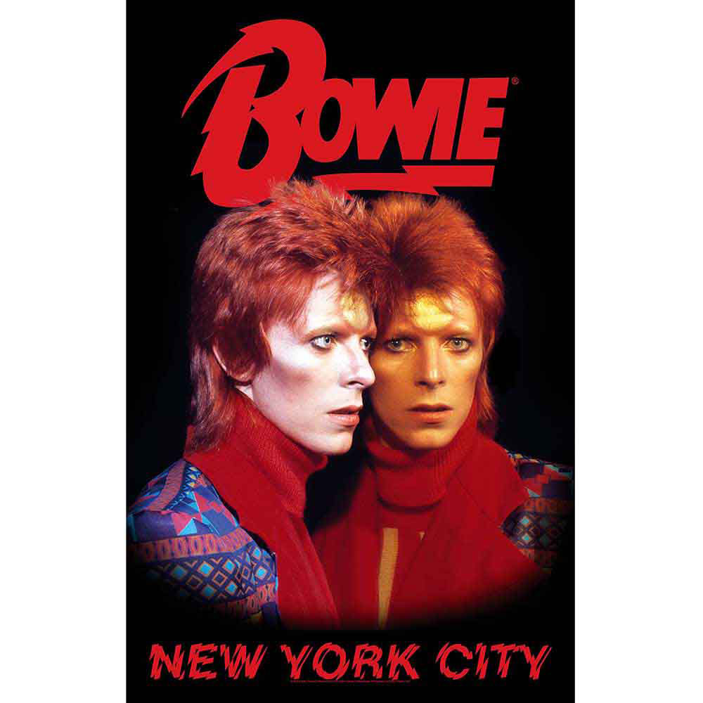 David Bowie New York City Poster Flag Front