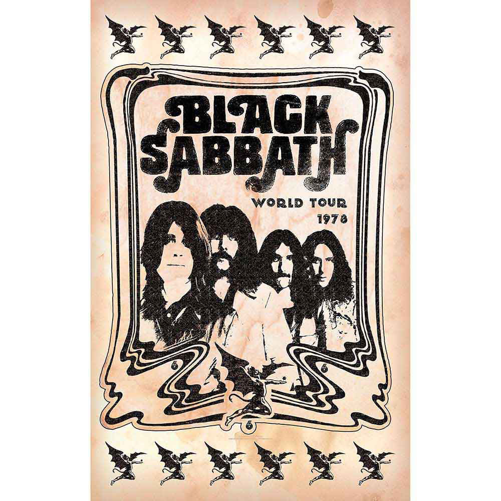 Black Sabbath World Tour 1978 Poster Flag Front