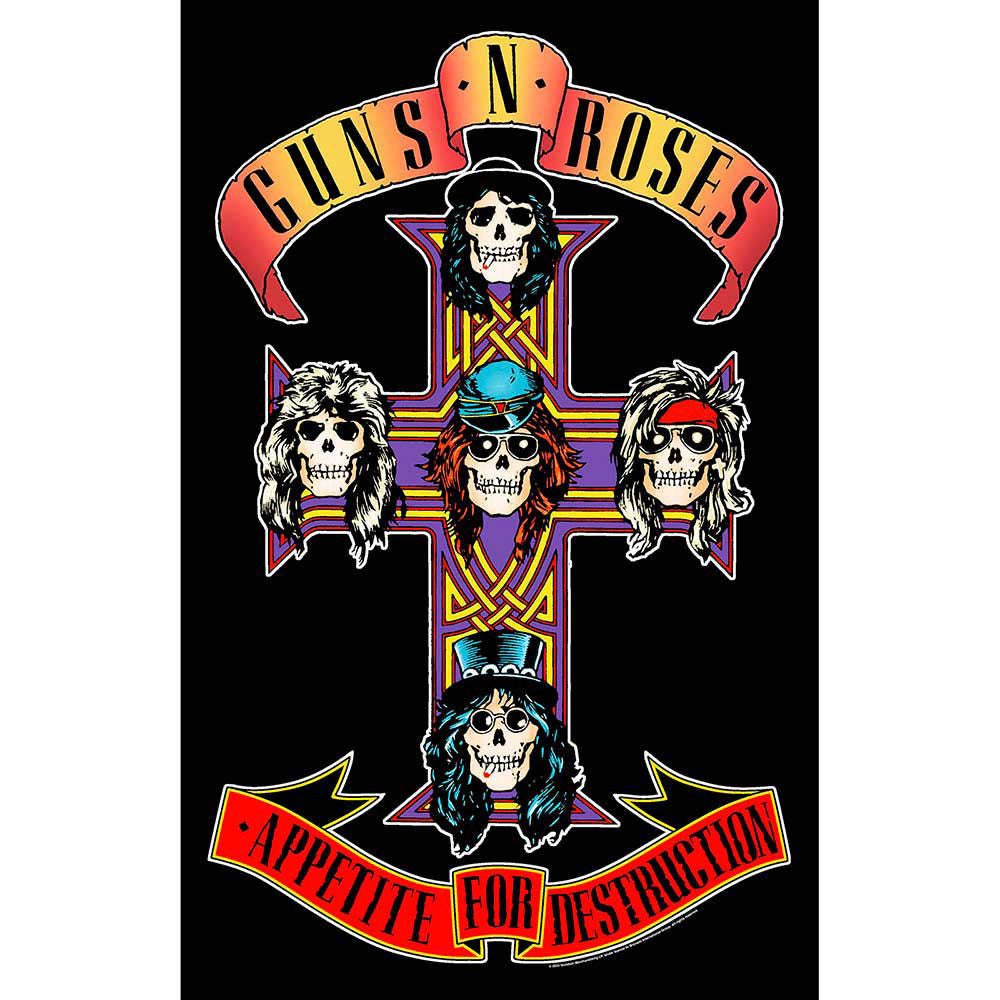 Guns N Roses Appetite For Destruction Poster Flag Front