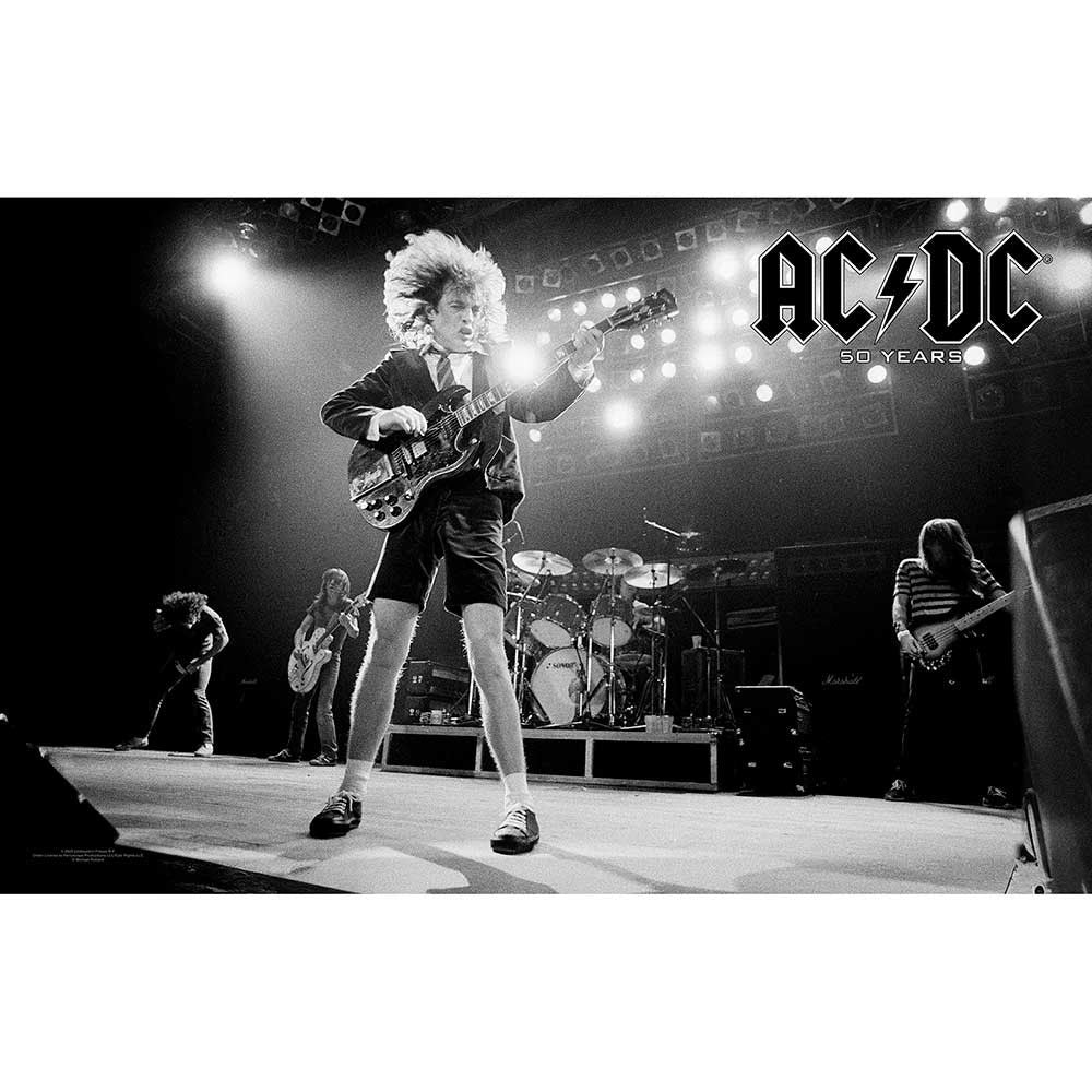 AC/DC 50 Years Poster Flag Front