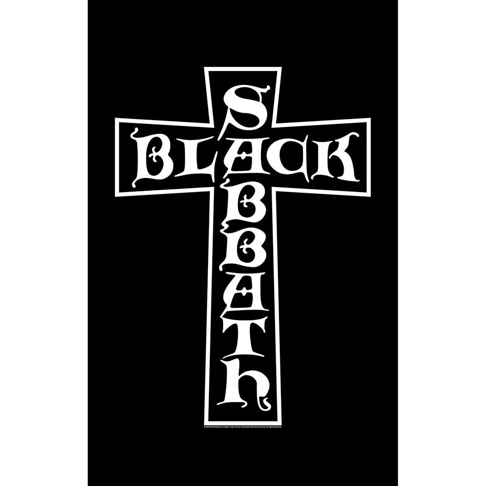 Black Sabbath Cross Poster Flag Front