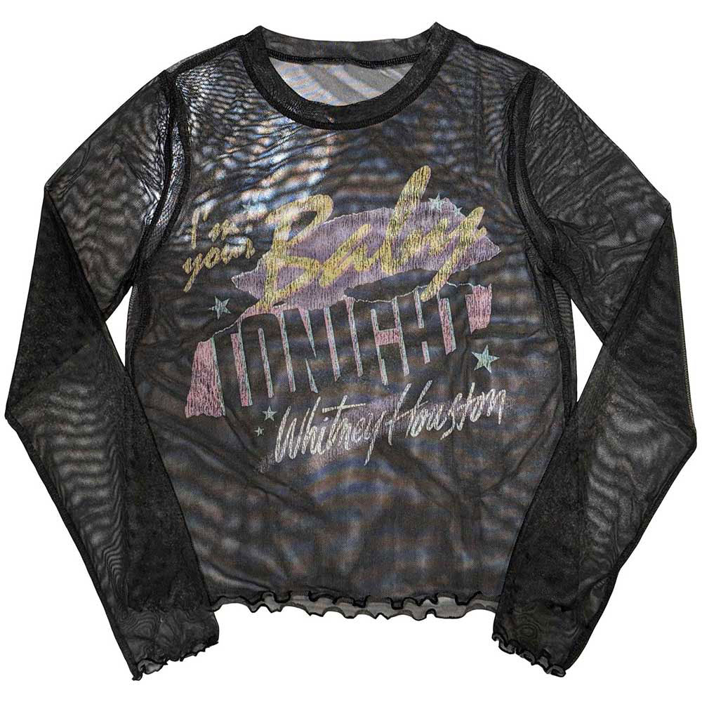 Whitney Houston I'm Your Baby Girls Jr Long Sleeve Front