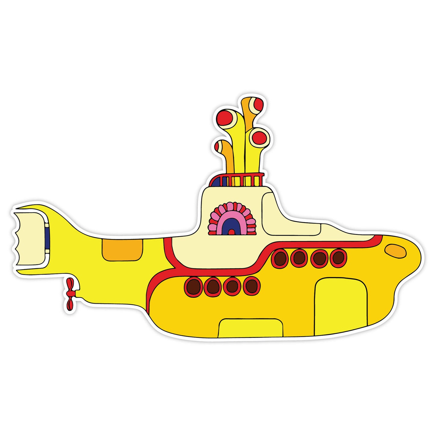 Beatles Yellow Submarine Embossed Magnet Front