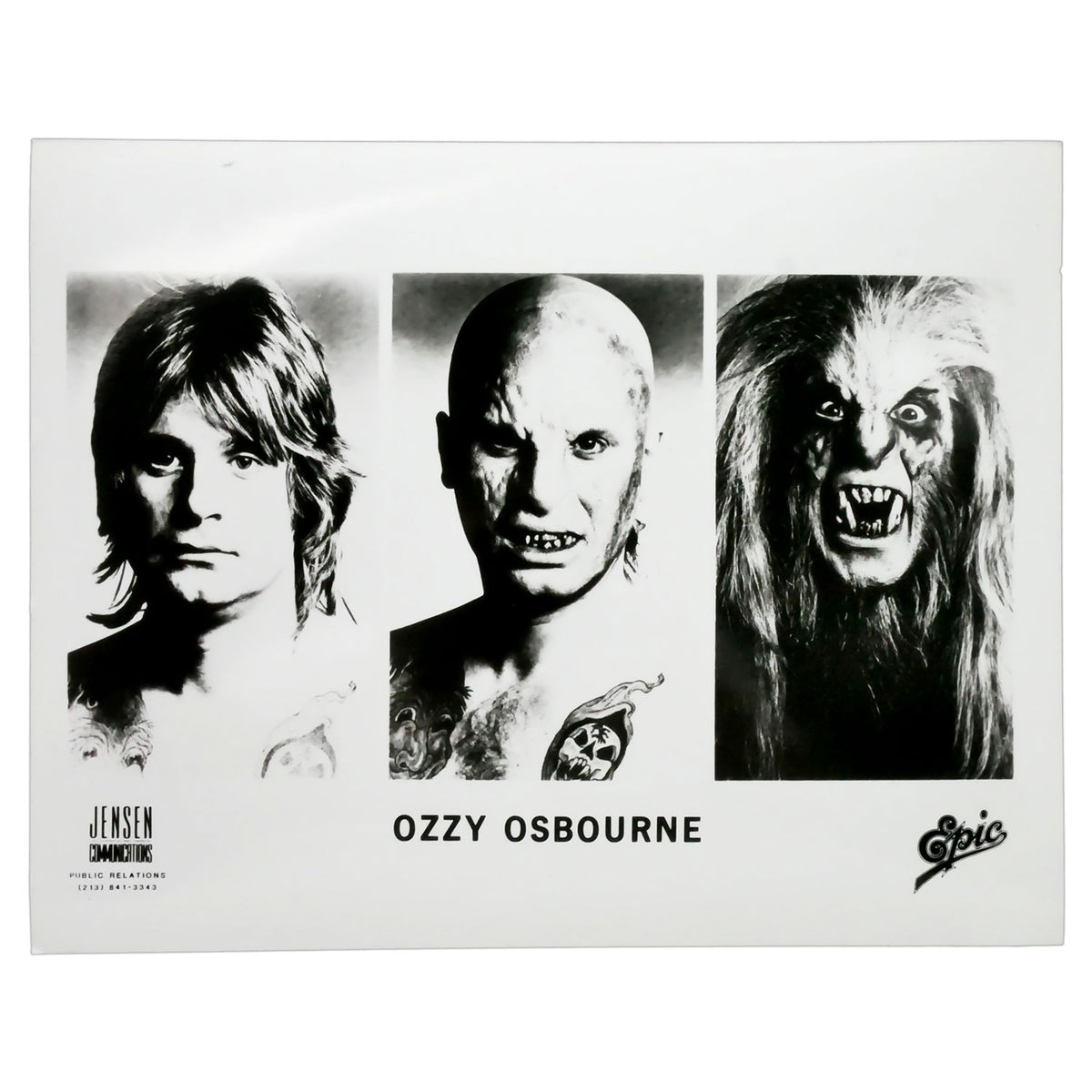 Ozzy Osbourne Bark At The Moon (Only 2 Left) Promo Glossy Front