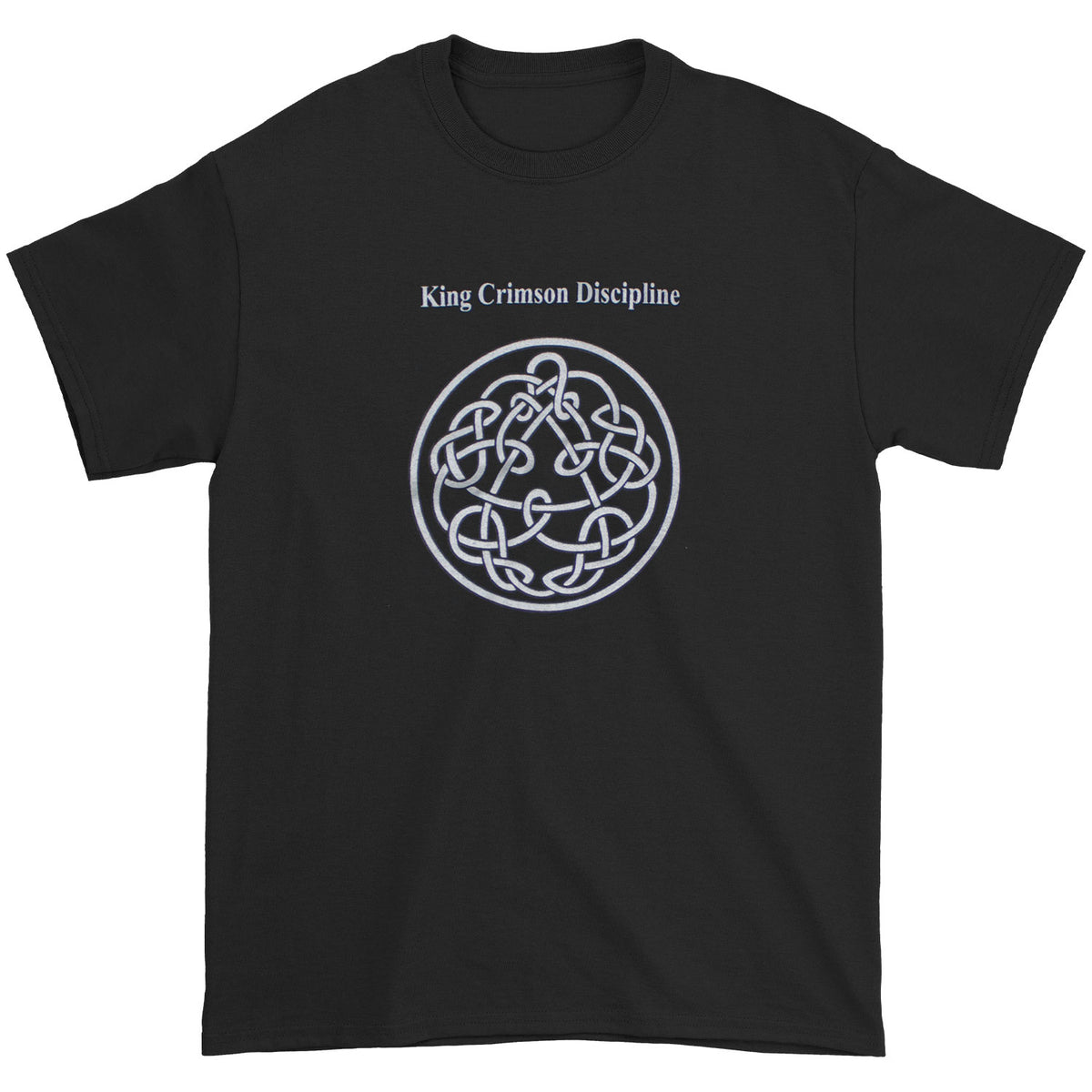 King Crimson Discipline On Black T-shirt Front