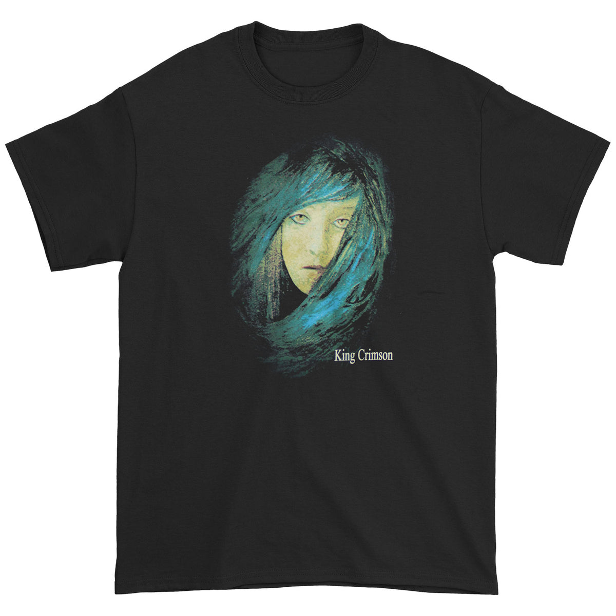 King Crimson Girl's Face From In The Wake Of Poseidon T-shirt Front