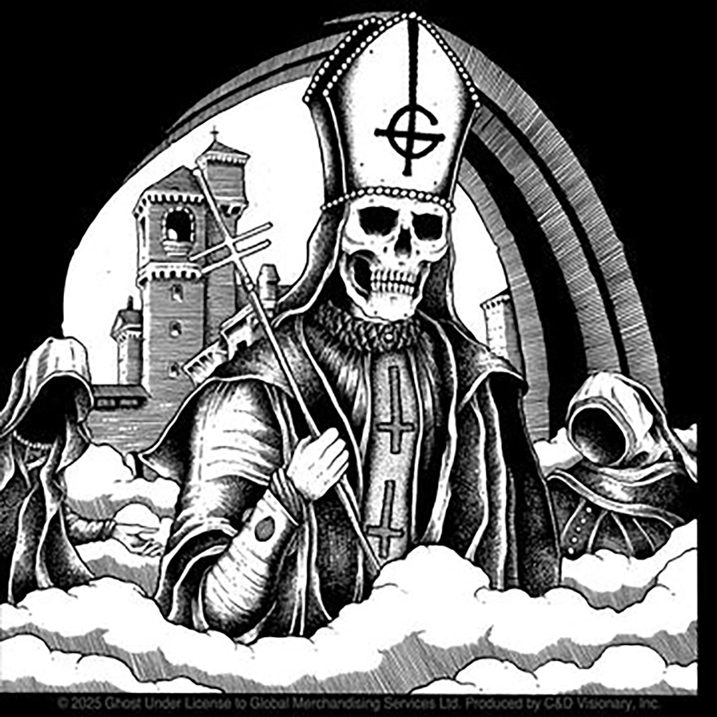 Ghost Secular Sticker Front