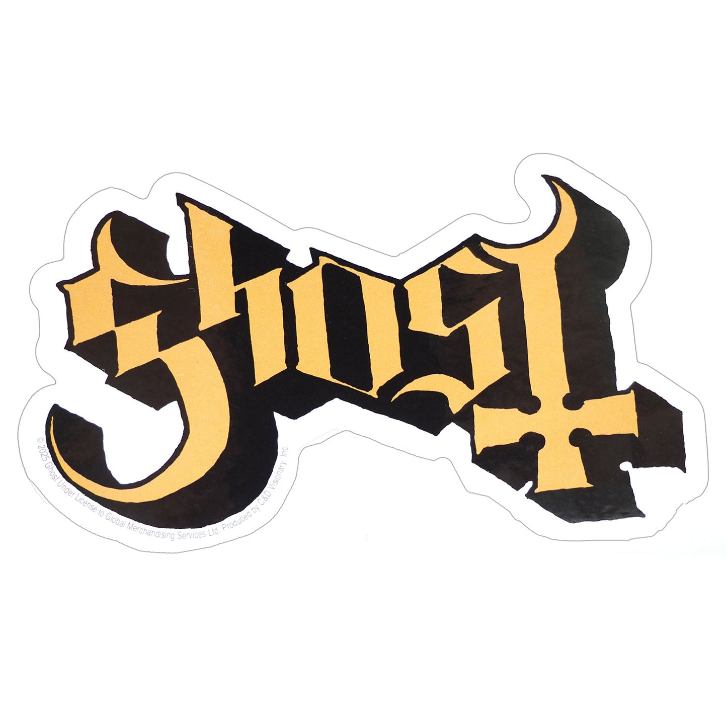 Ghost Logo Sticker Front