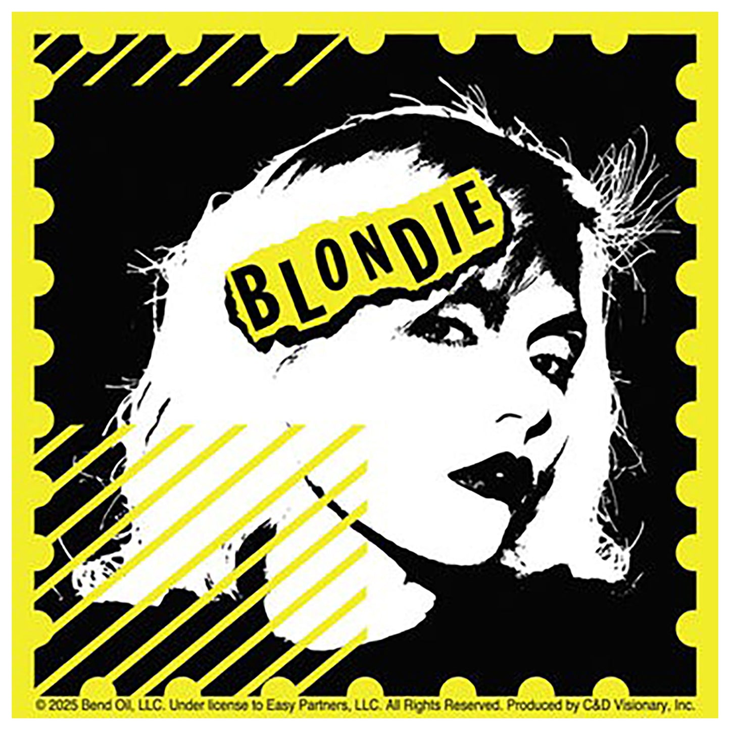Blondie Stamp Logo Sticker Front