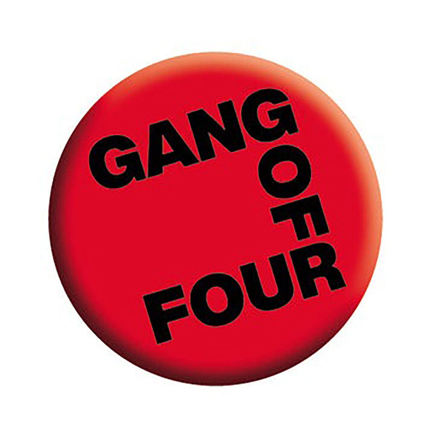 Gang Of Four Logo Button Front