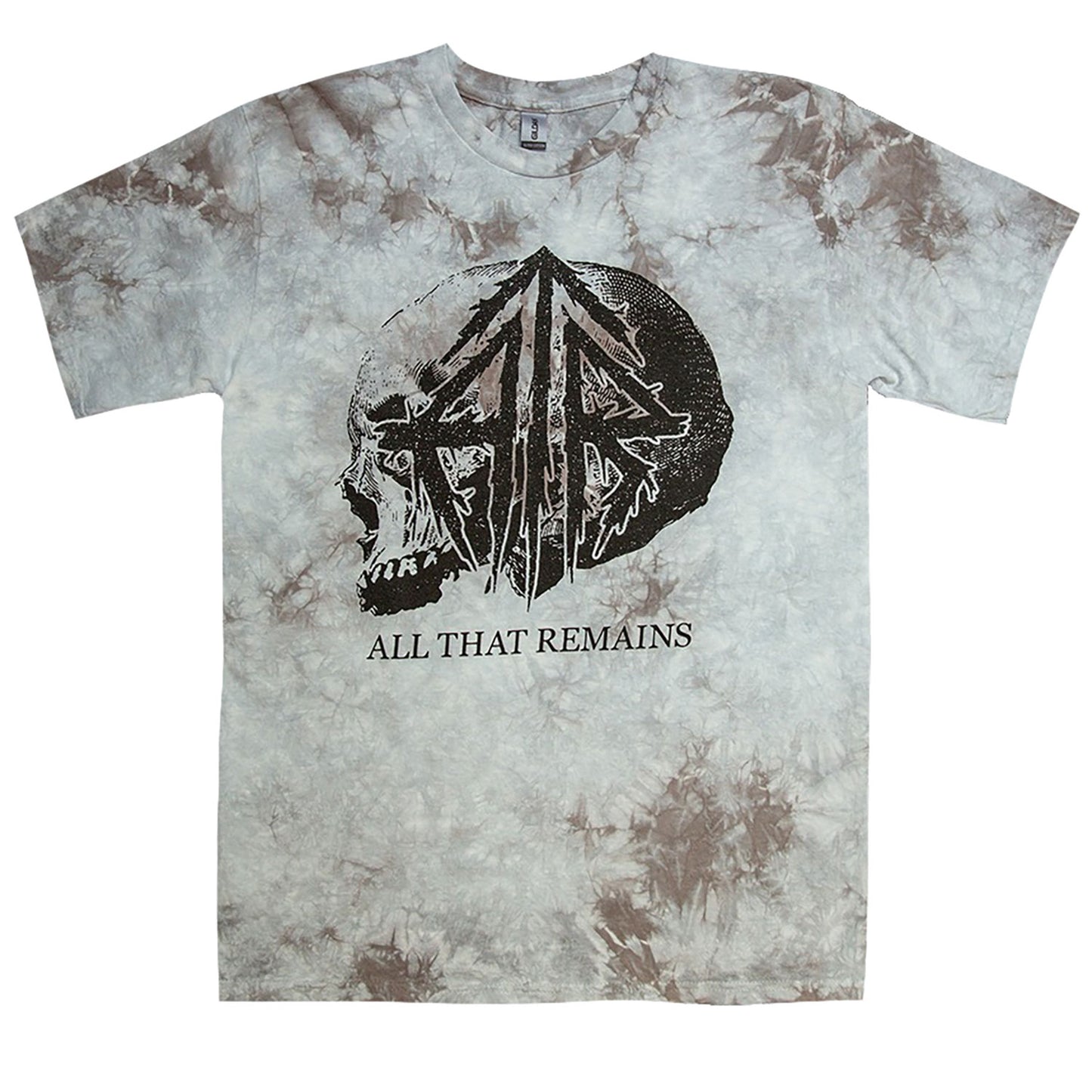 All That Remains Tie Dye Skull Tie Dye T-shirt Front