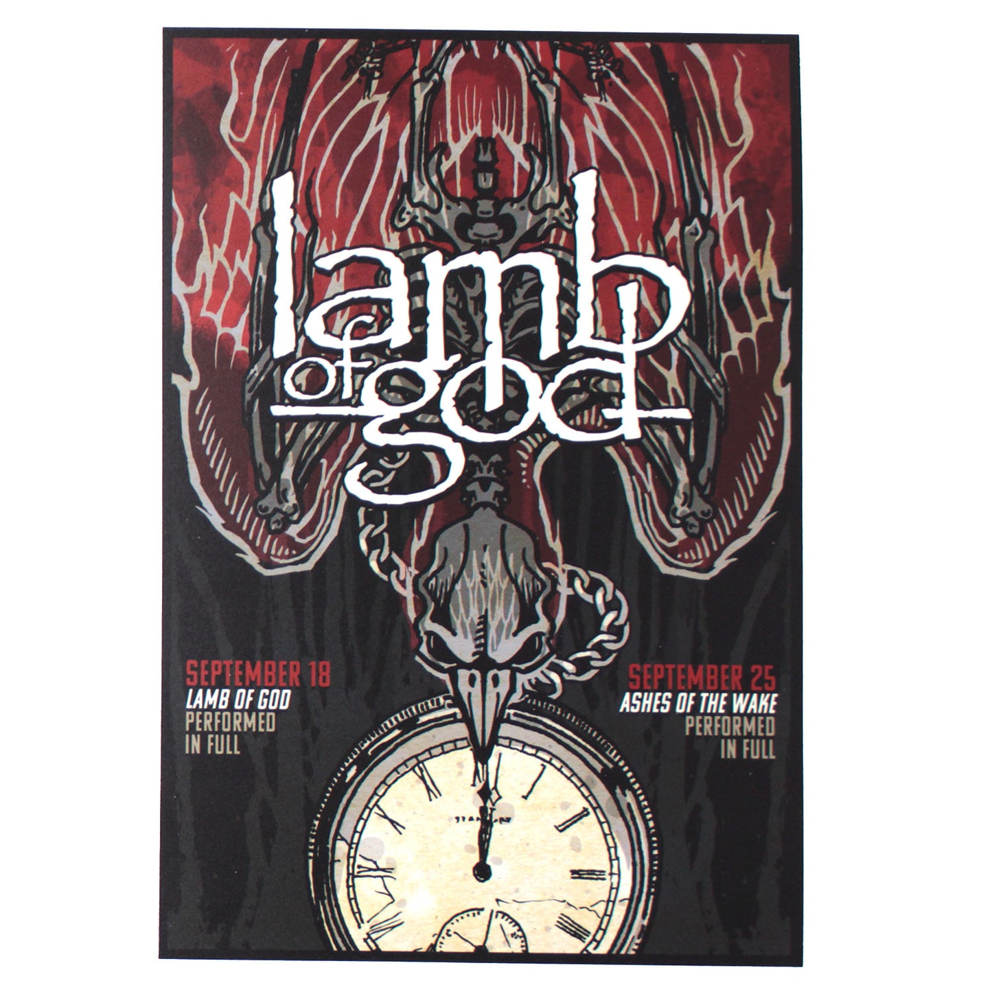 Lamb Of God Streaming Admat Concert Promo Poster Front