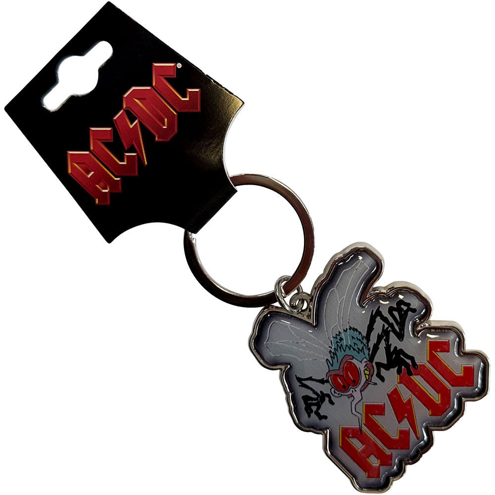 AC/DC Fly Metal Key Chain Front
