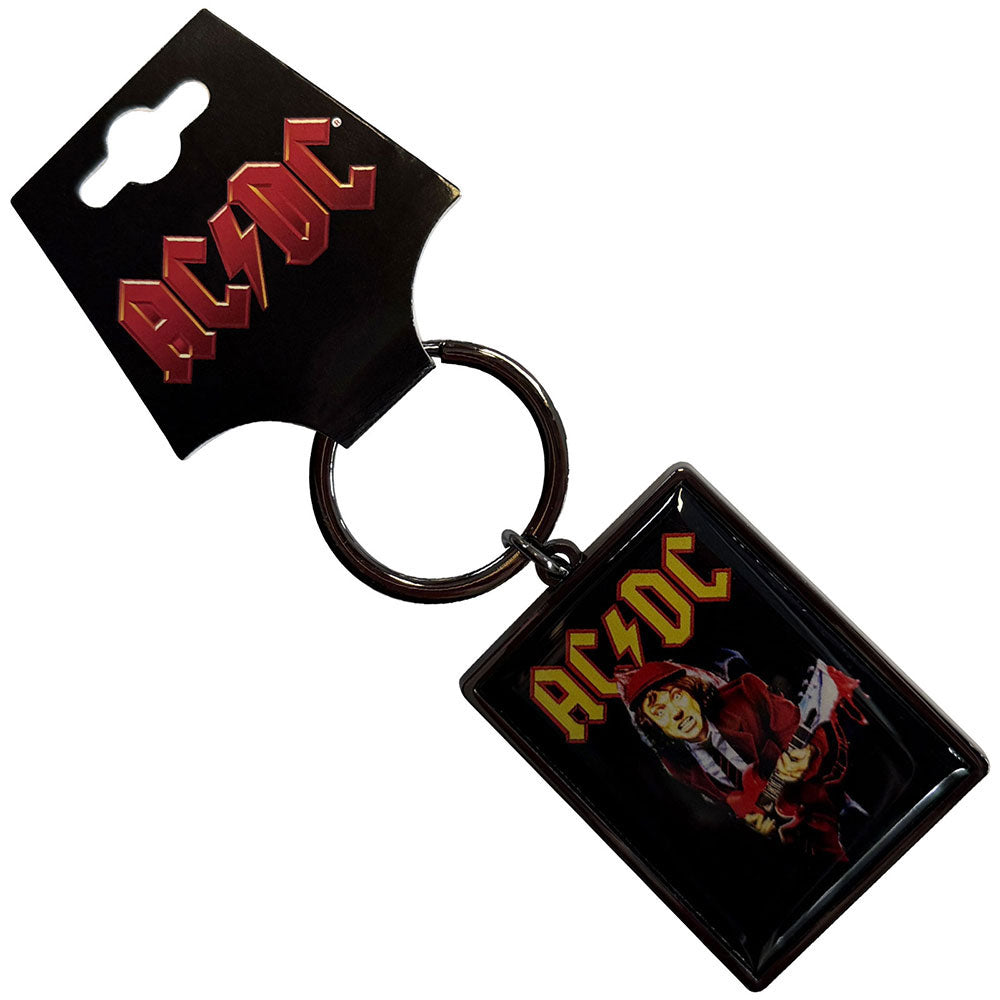 AC/DC Angus Metal Key Chain Front