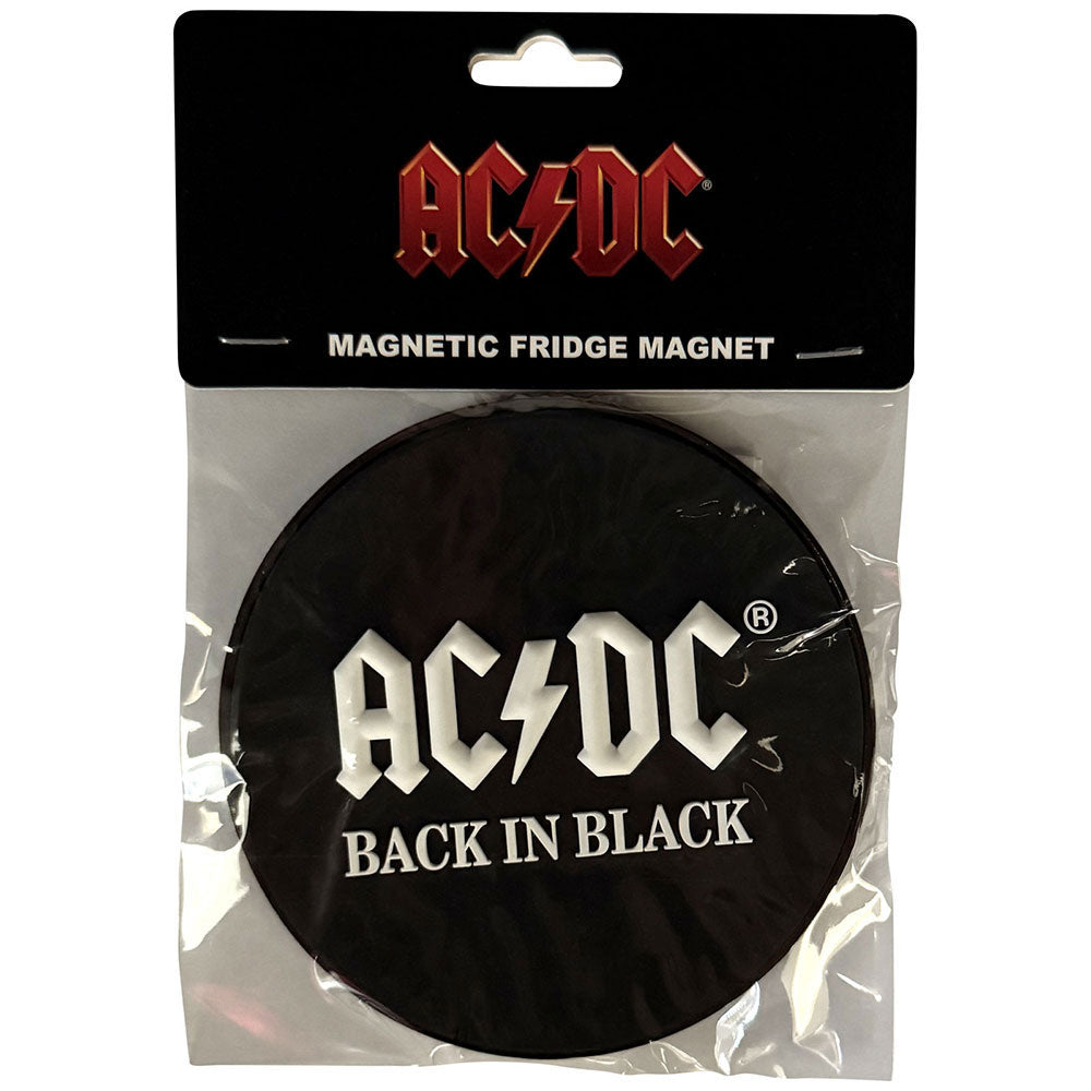AC/DC Back In Black Magnet Front
