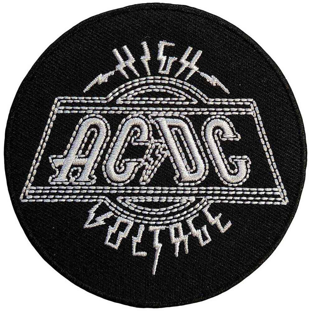 AC/DC High Voltage Woven Patch Front
