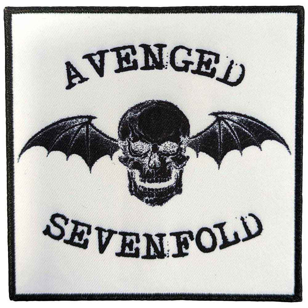 Avenged Sevenfold Classic Deathbat Negative Woven Patch Front
