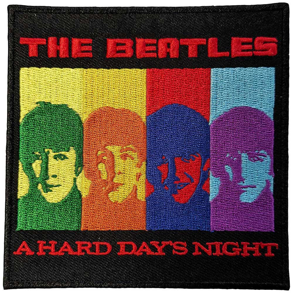 Beatles A Hard Day's Night Faces Woven Patch Front