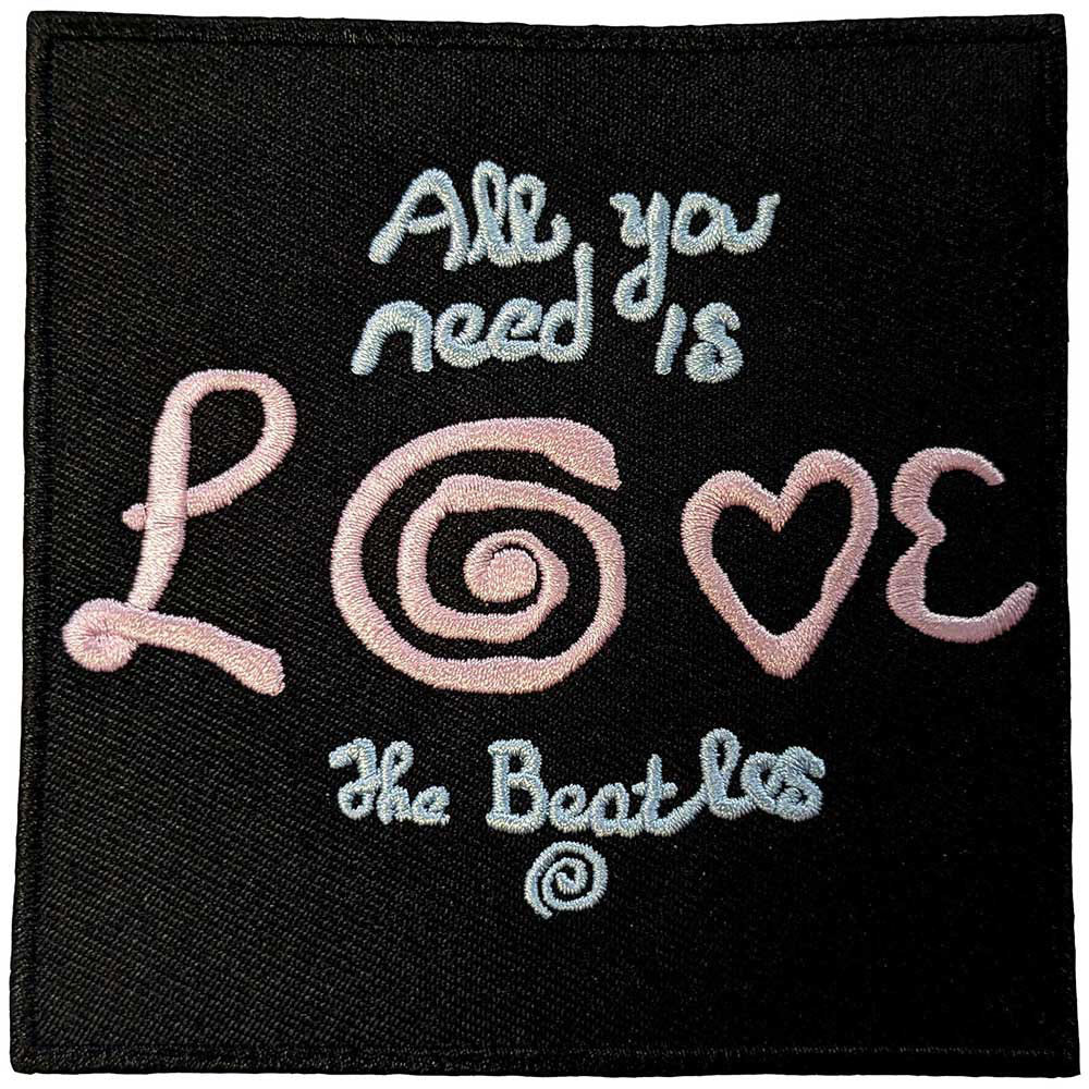 Beatles All You Need Is Love Woven Patch Front