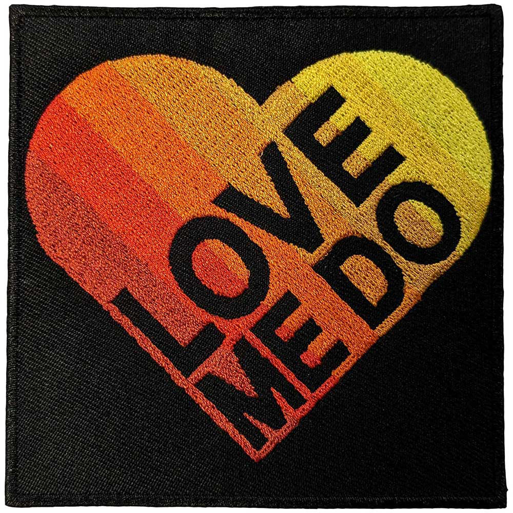 Beatles Love Me Do Gradient Heart Woven Patch Front
