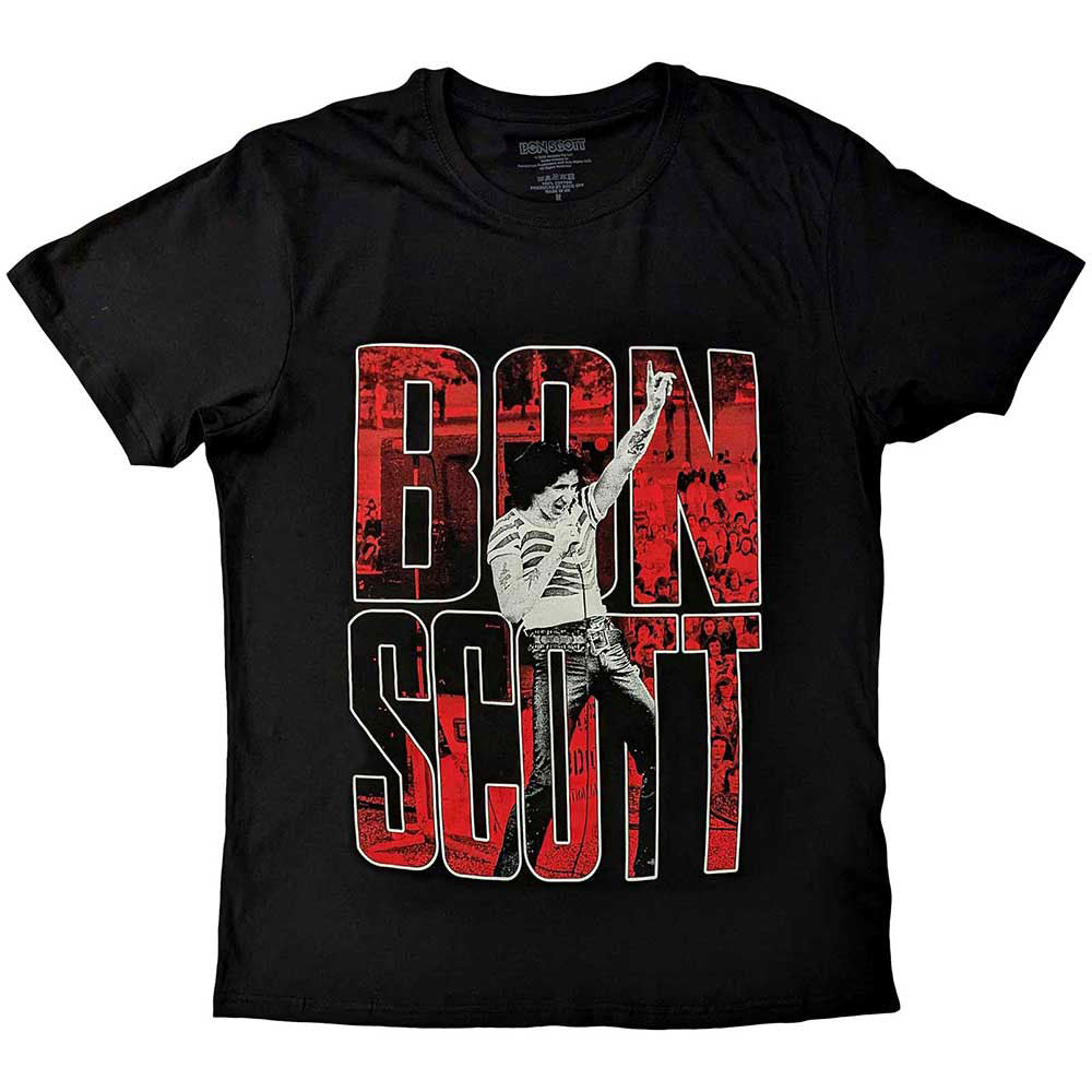 Bon Scott Big Type T-shirt Front