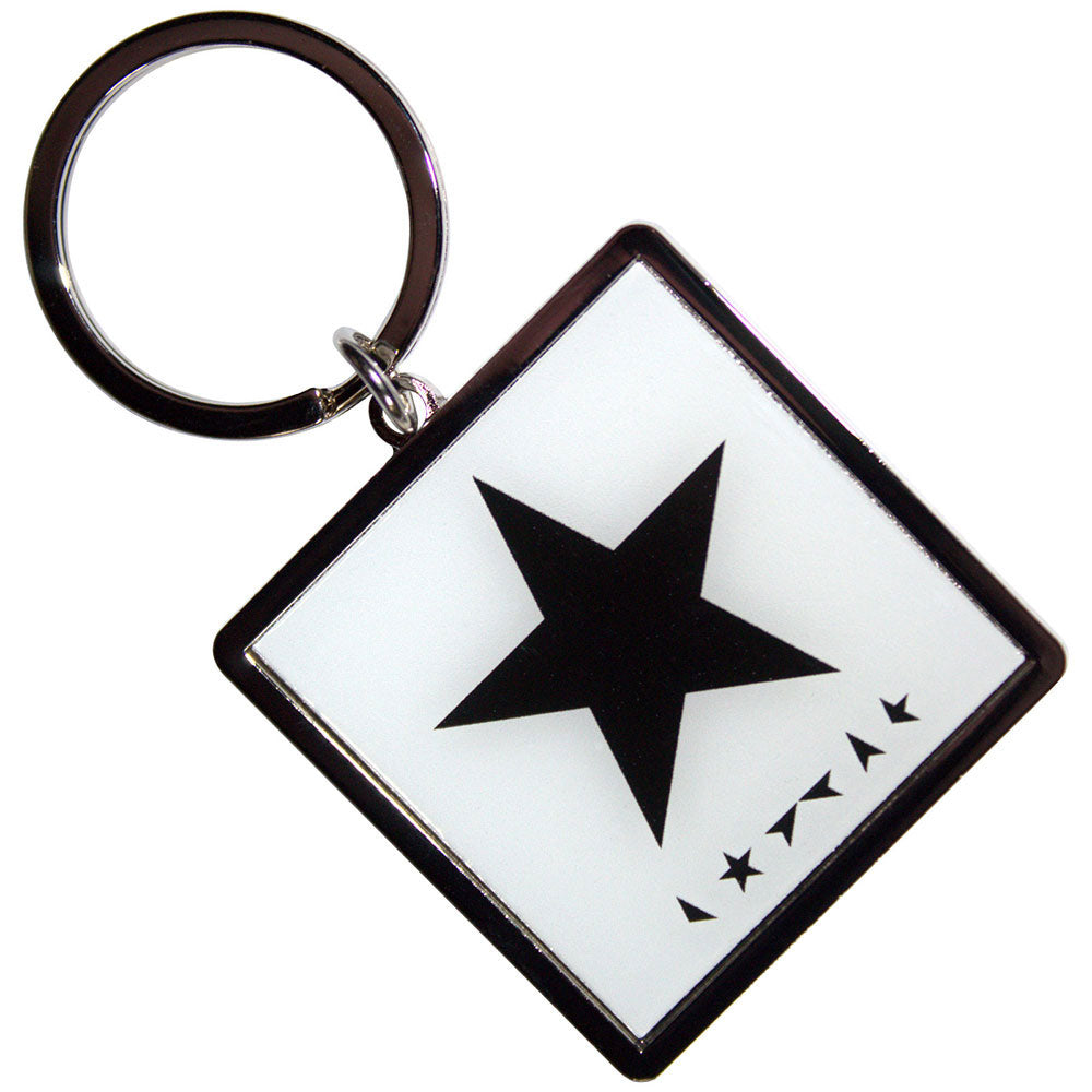 David Bowie Blackstar Metal Key Chain Front